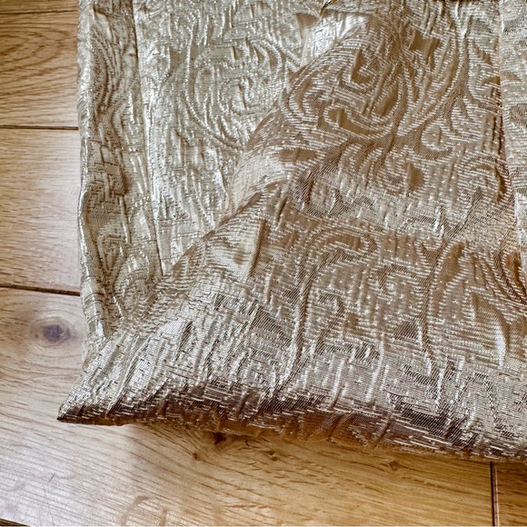 Max and Cleo Strapless Gold Brocade Dress - Picture 4 of 7